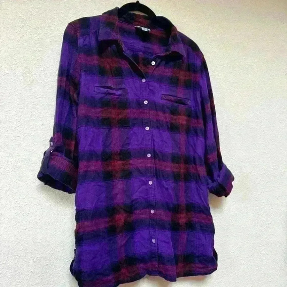 C&C California plaid cotton button up - Picture 1 of 7